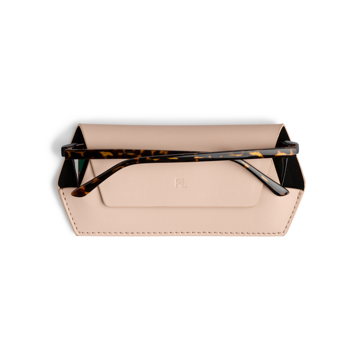 Fox and Leo glasses case - Blush Fox and Leo