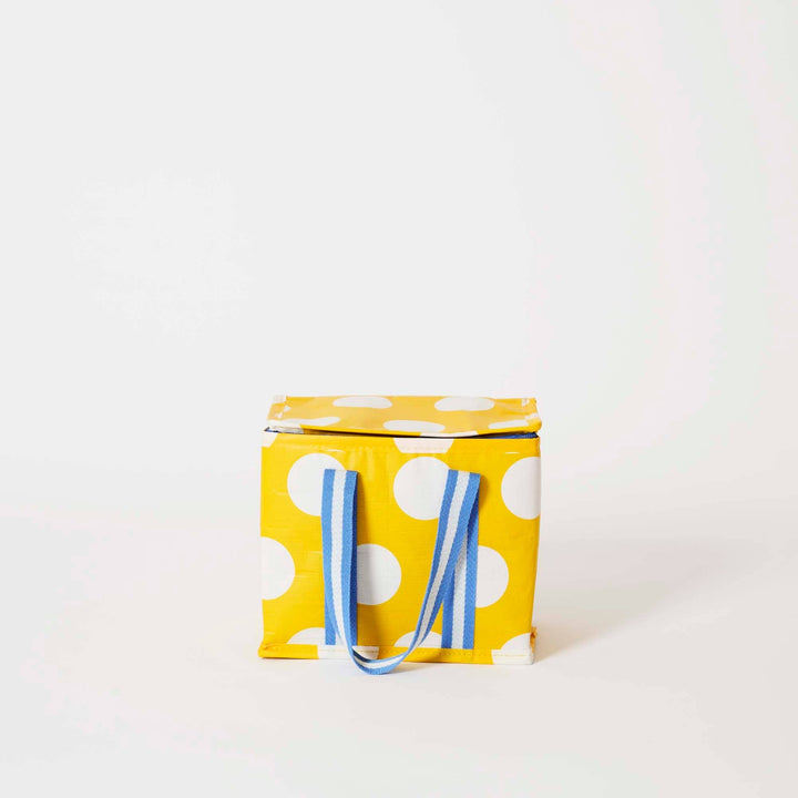 Mini Insulated Tote – Yellow Polka Dot Bag Project Ten