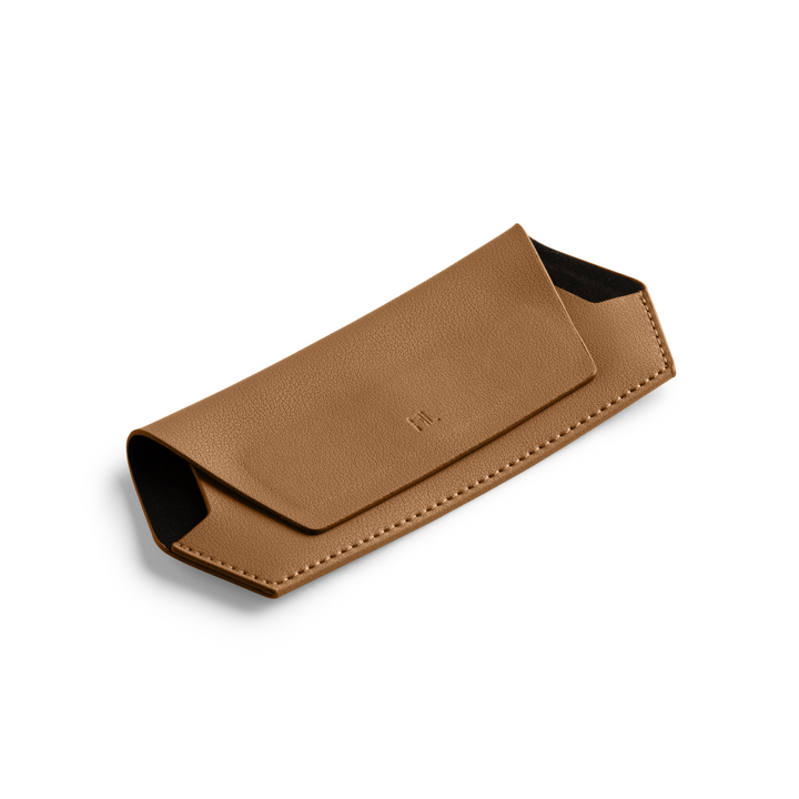 Slimline Glasses Case - Tan glasses case Fox and Leo