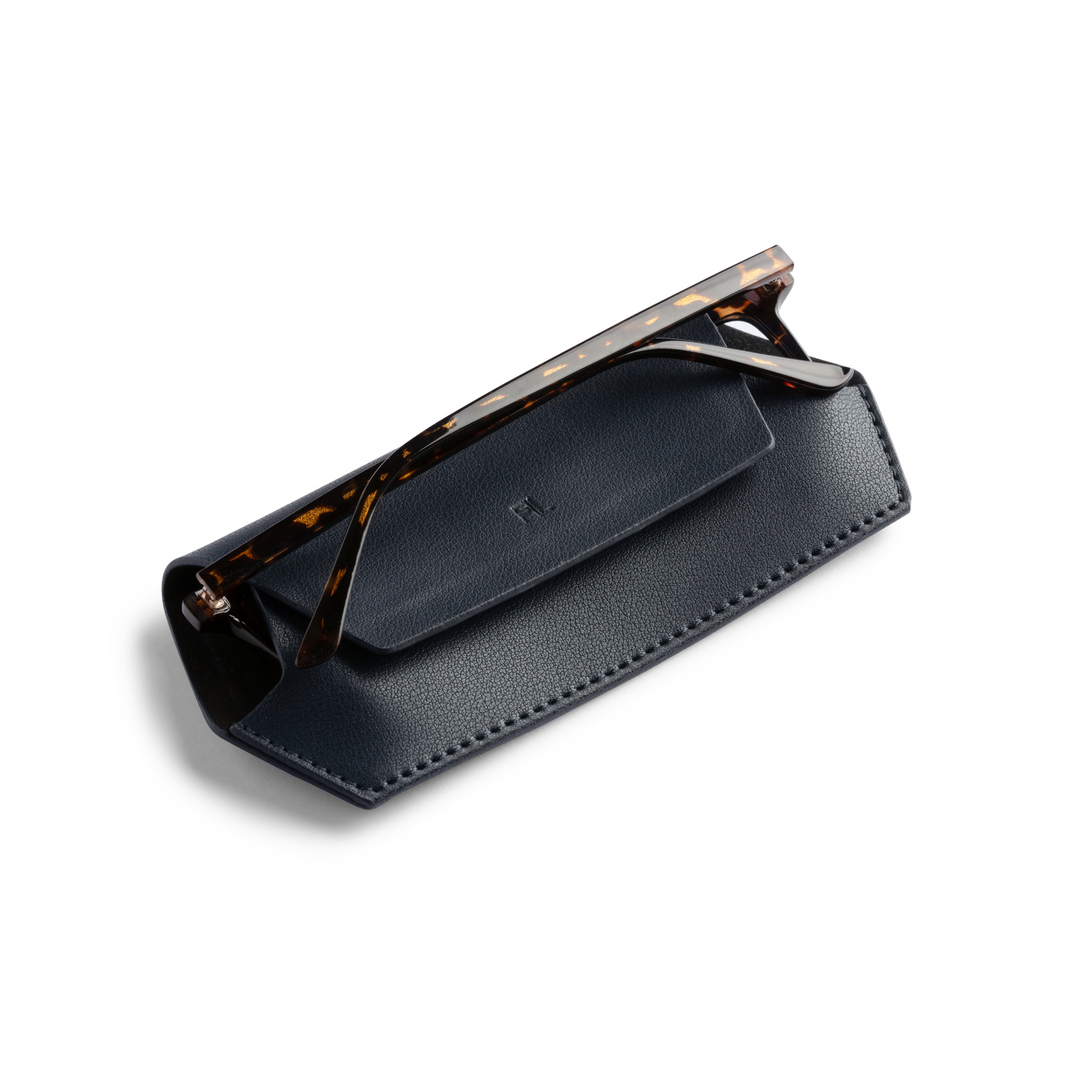 Slimline Glasses Case - Navy glasses case Fox and Leo