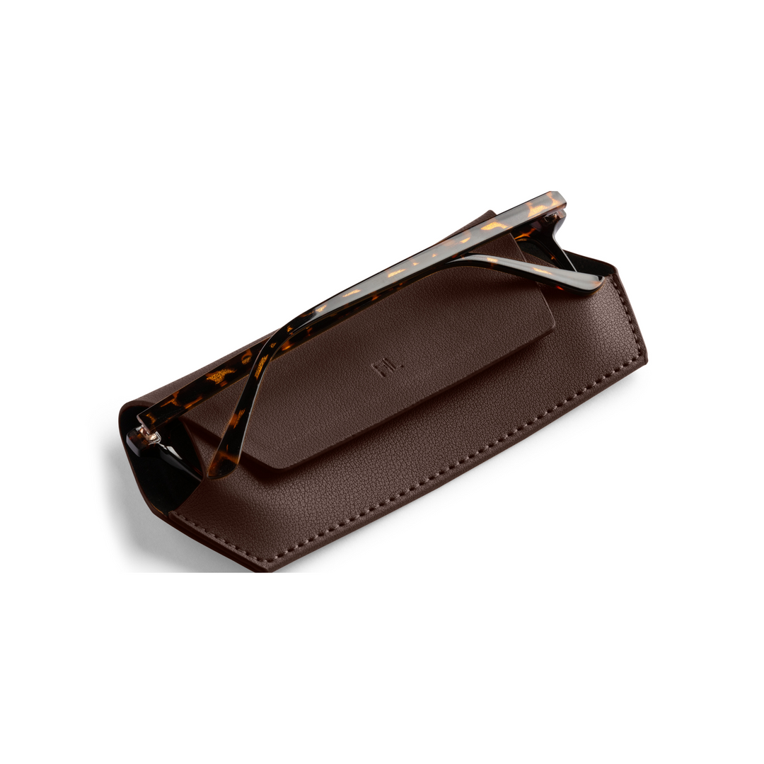 Fox and Leo glasses case - Chocolate Fox and Leo