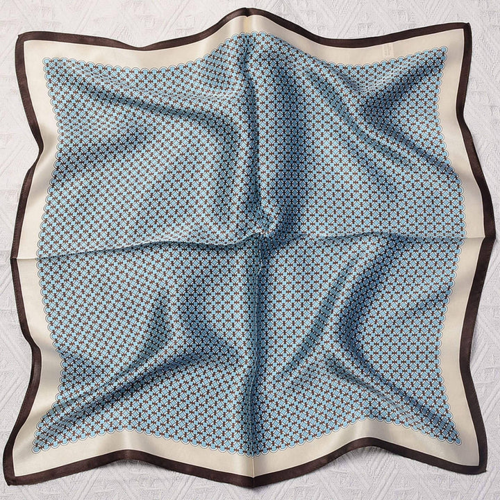 Blue Polka Dot 100% mulberry Silk Scarf accessories Stanleyandstone Blue