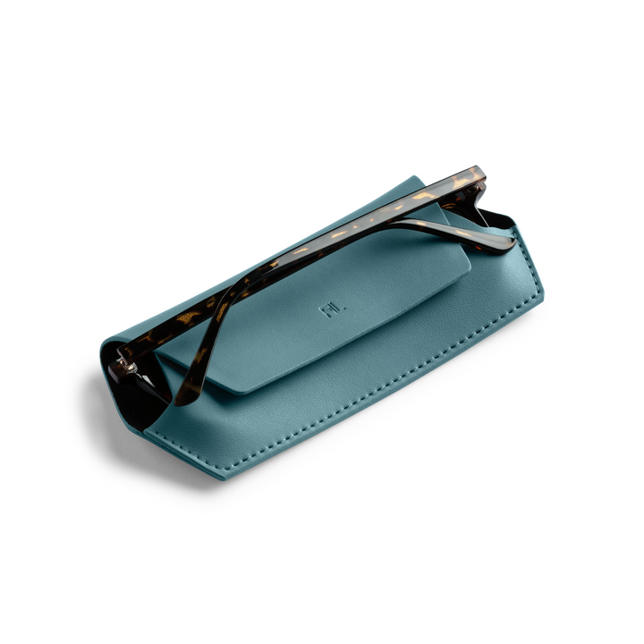 Fox and Leo glasses case - Teal Fox and Leo