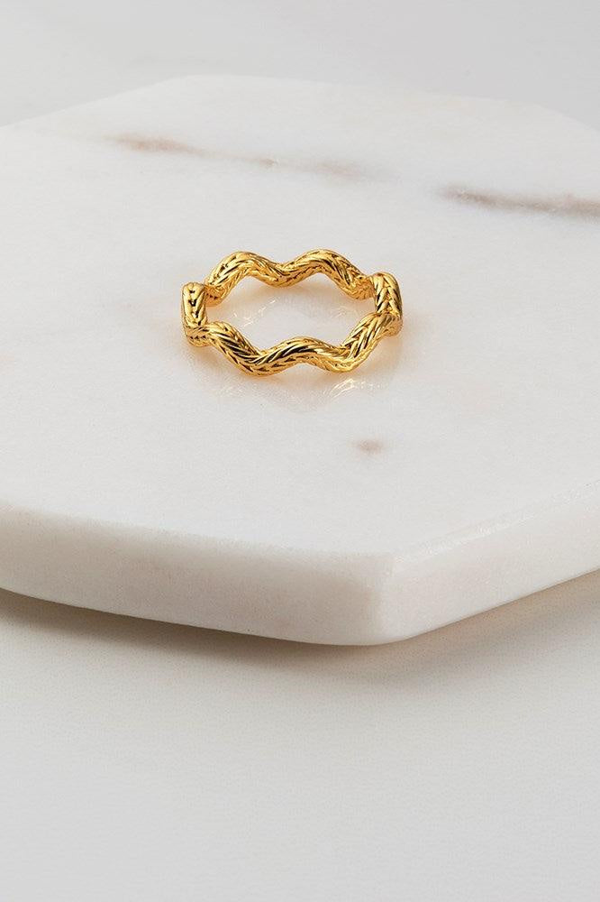 Lara Ring - Gold earings Zafino Jewellery   