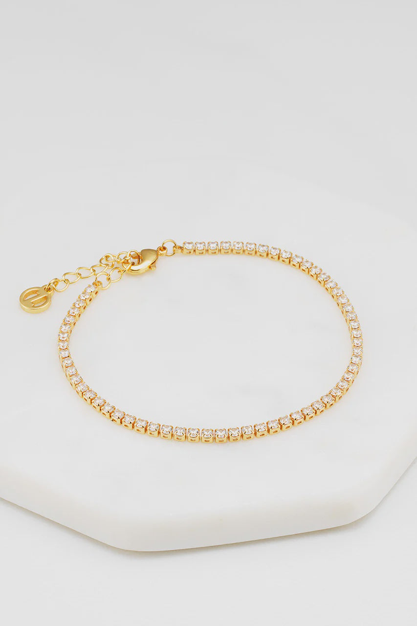 Isla Tennis Bracelet - Gold bracelet Zafino Jewellery   