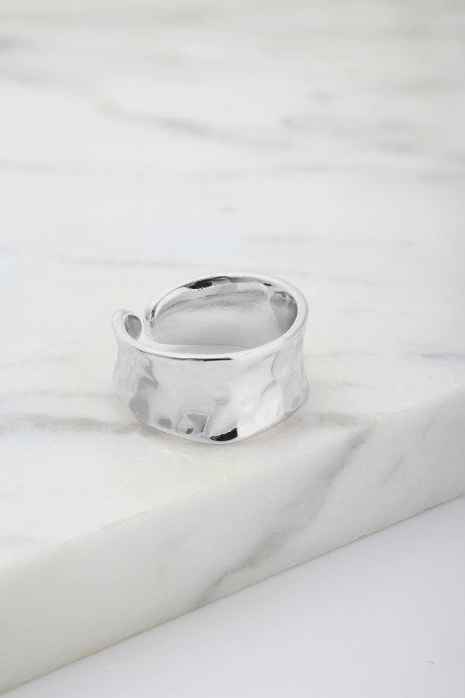 Bianca Adjustable Ring - Silver ring Zafino Jewellery   