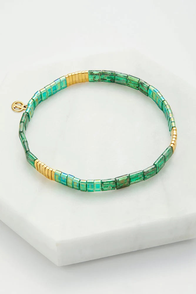Tile bracelet Emerald bracelet Zafino Jewellery   