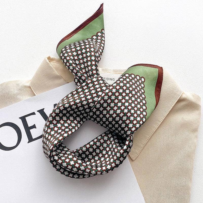 Blue Polka Dot 100% mulberry Silk Scarf accessories Stanleyandstone