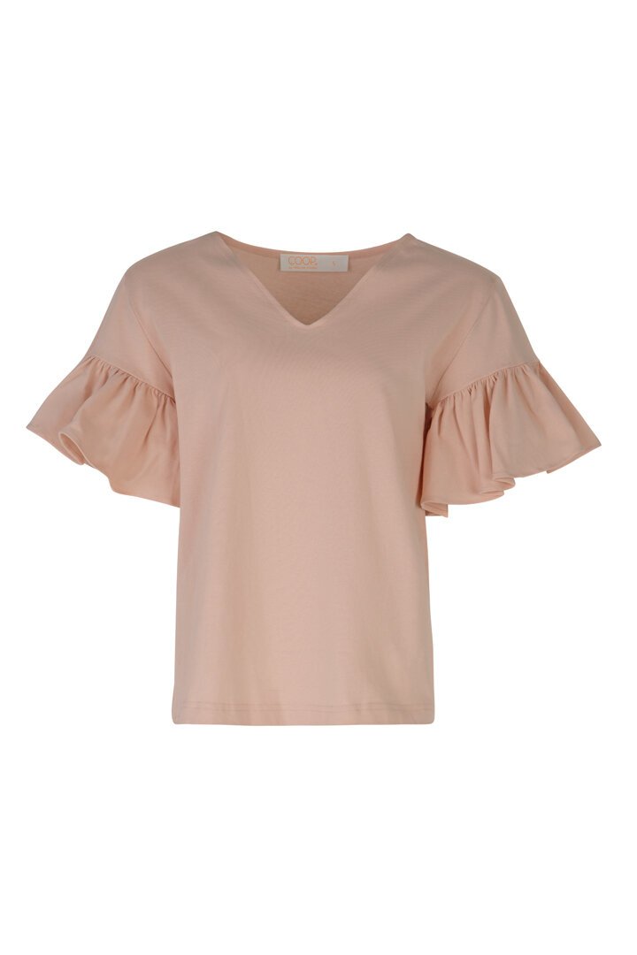 Make it Top - Black / Peach and White Tops Coop   