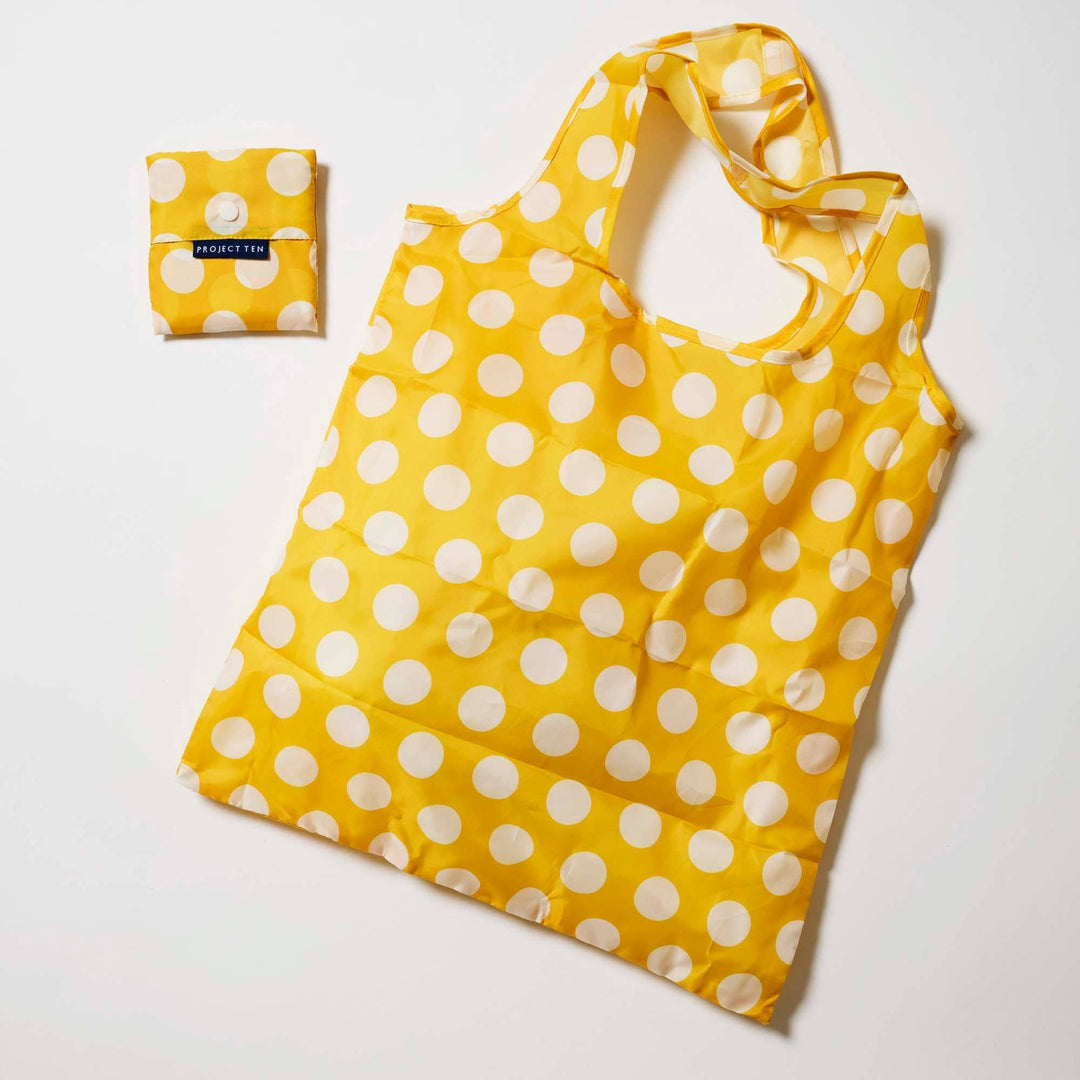 Pocket Shopper – Yellow Polka Dot Bag Project Ten