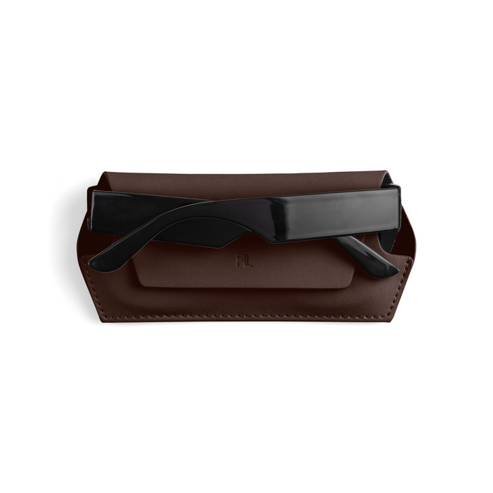 Fox and Leo glasses case - Chocolate Fox and Leo