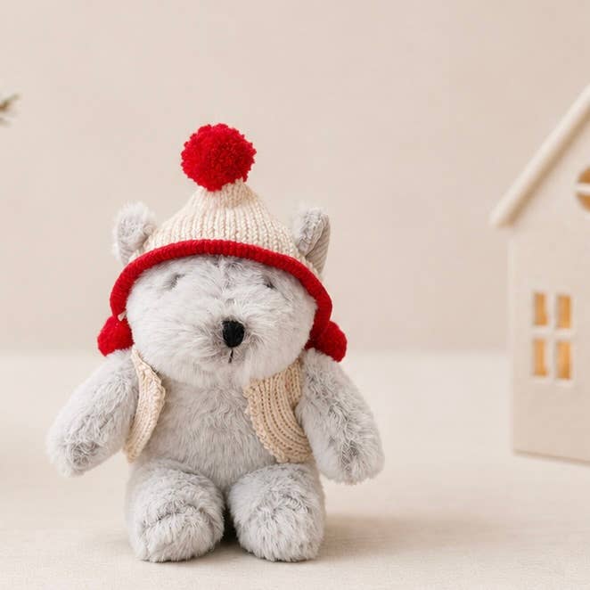Christmas Alfred bear mini and the little dog laughed