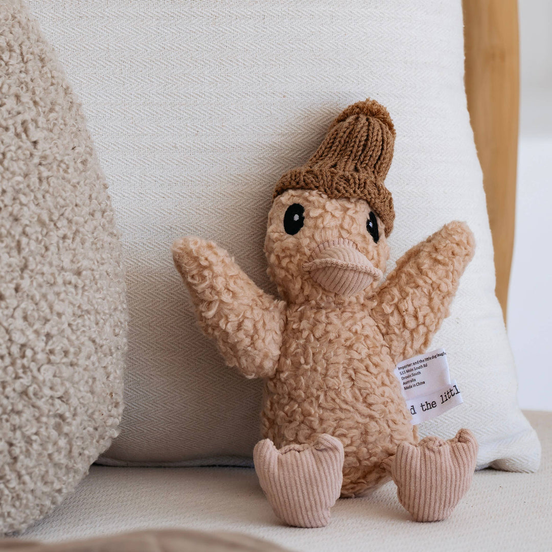 Poppy Duck | soft toy and the little dog laughed