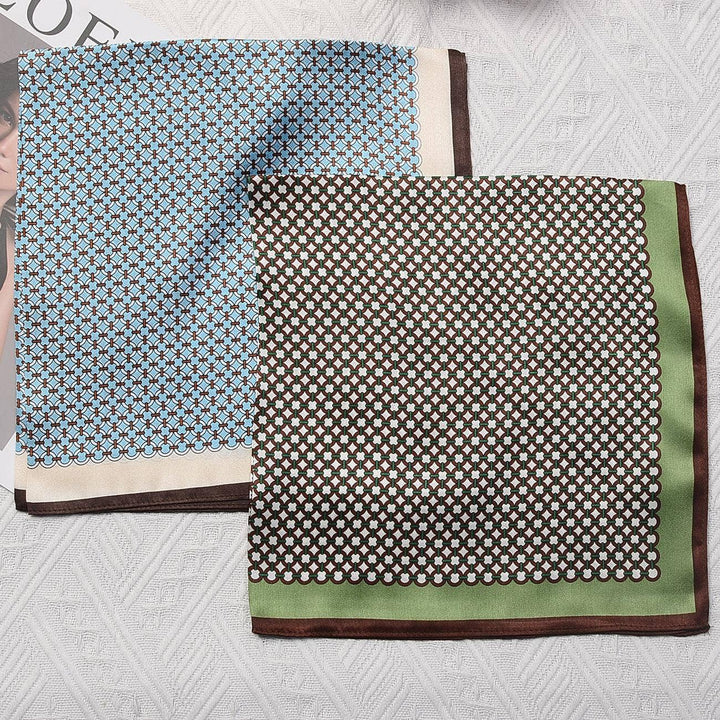 Blue Polka Dot 100% mulberry Silk Scarf accessories Stanleyandstone