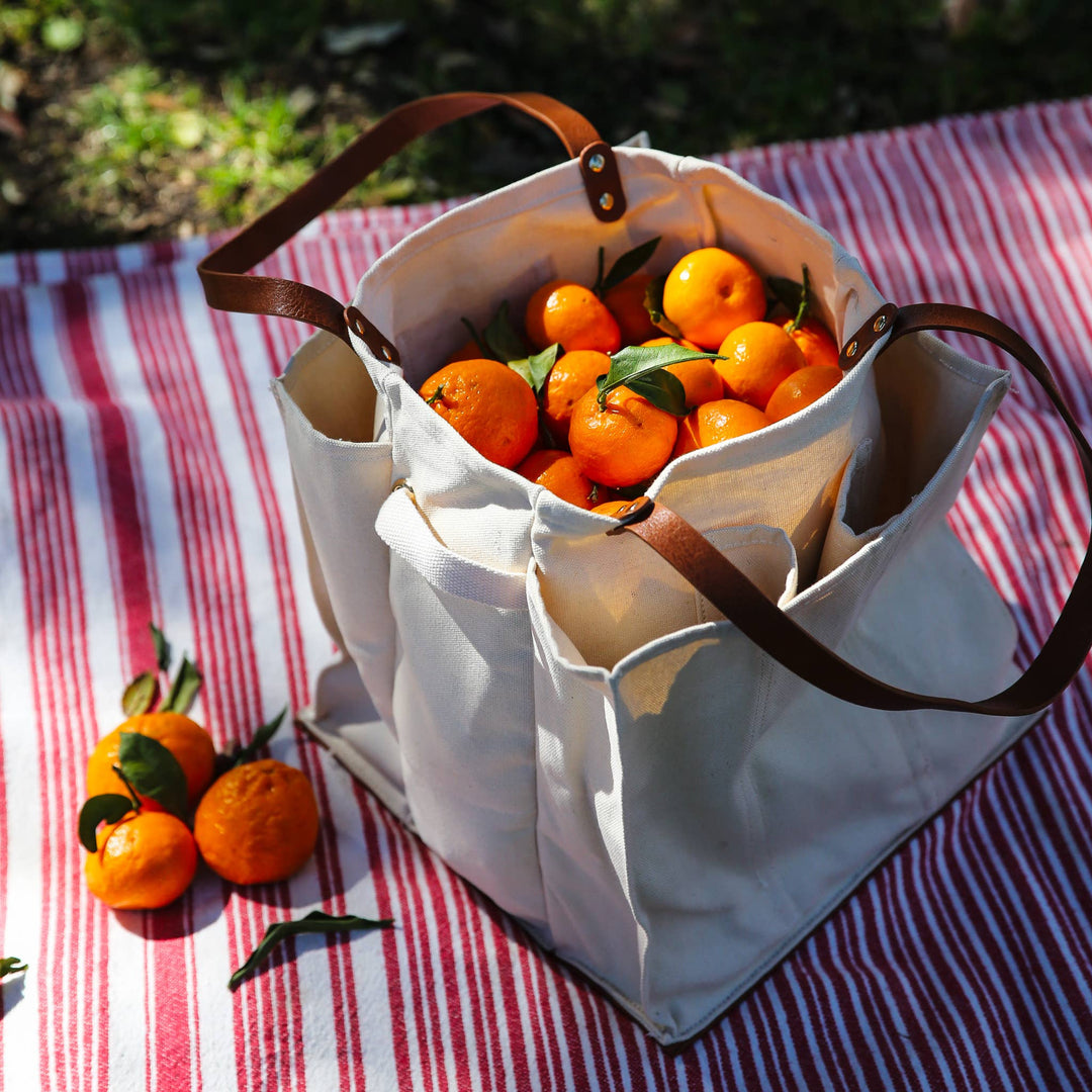 Heavy Canvas Tote Bag | Reusable Multi-Pocket Market Tote CapaBunga®