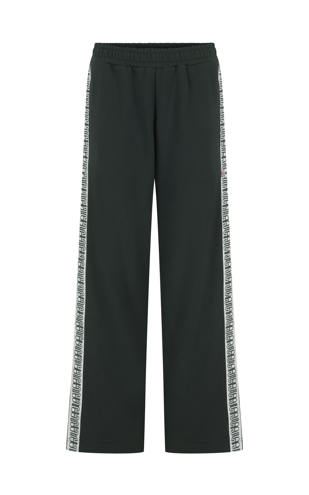 AJ Wide Leg Trackpant Washed Black