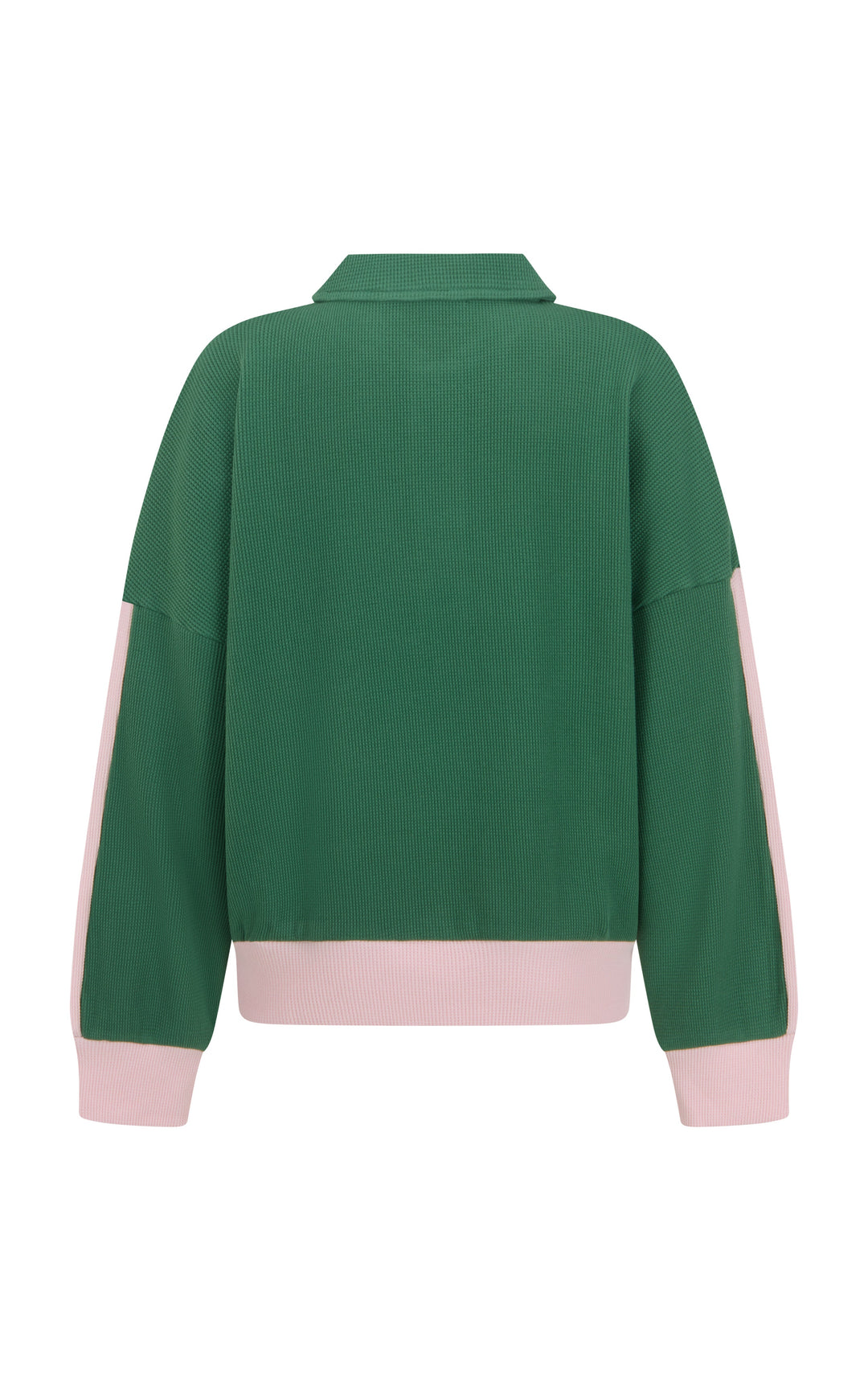 Waffle Splice Sweatshirt Sage Green