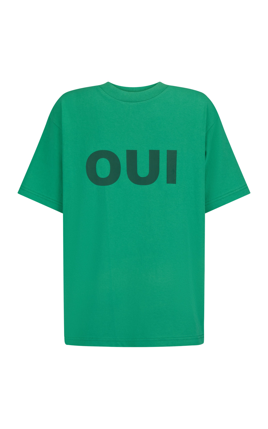 Parisienne Tee Tropical Green Tee shirt Araminta James