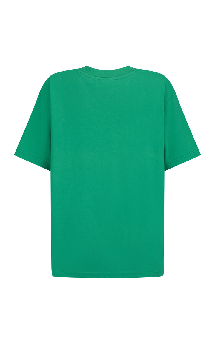 Parisienne Tee Tropical Green Tee shirt Araminta James