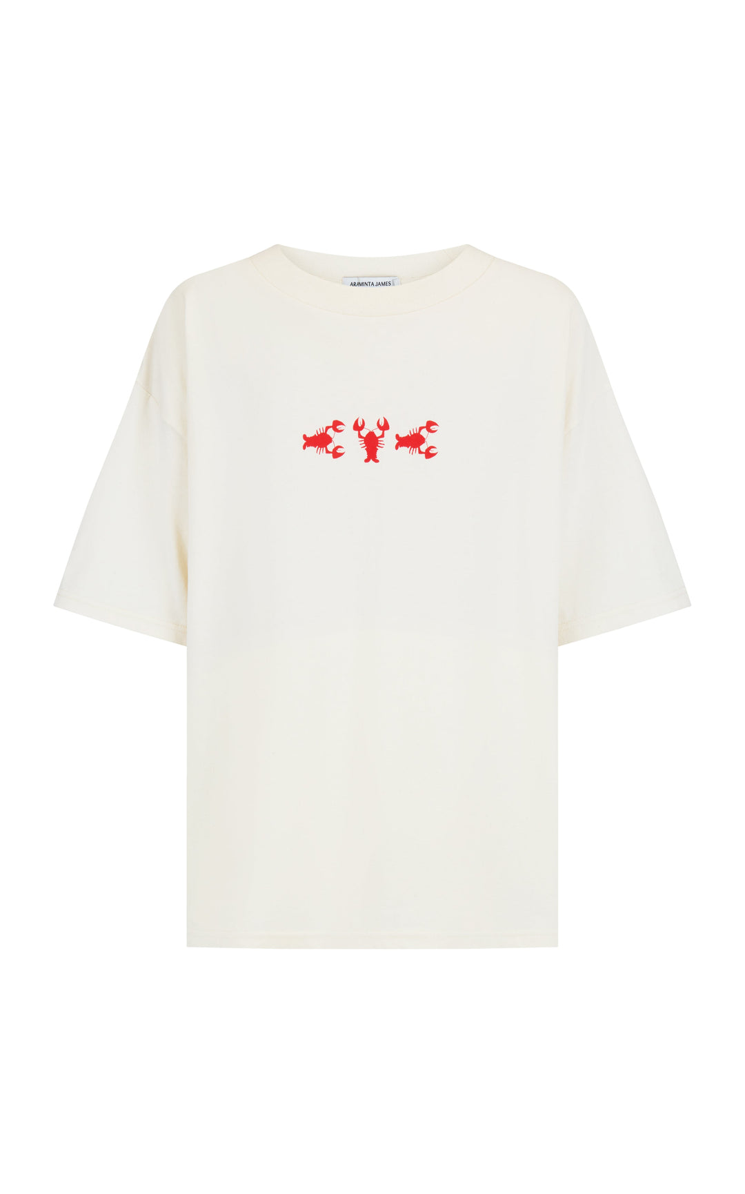 Lobster Oversized Tee Natural Araminta James