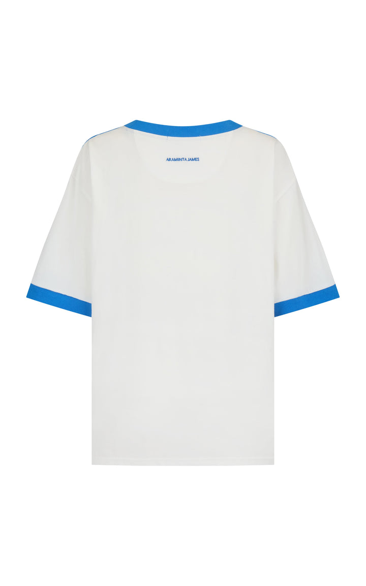 Palma Oversized Tee Snow Araminta James