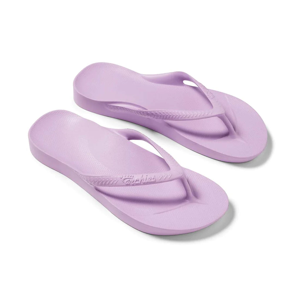 Archies Arch Support Thongs - Lilac Shoes Archies   