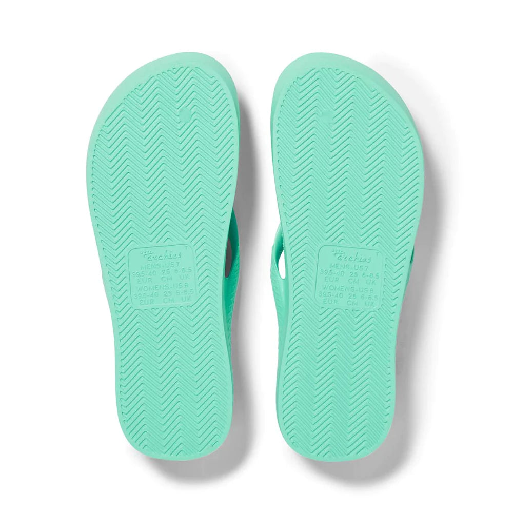 Archies Arch Support Thongs - Mint Shoes Archies   
