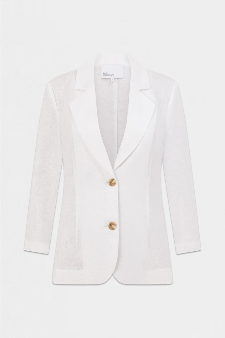 illuminate jacket - porcelain