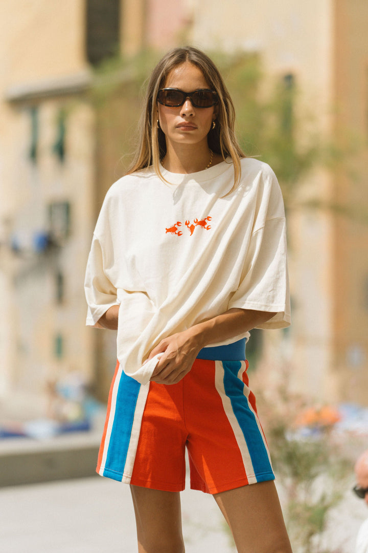 Lobster Oversized Tee Natural Araminta James