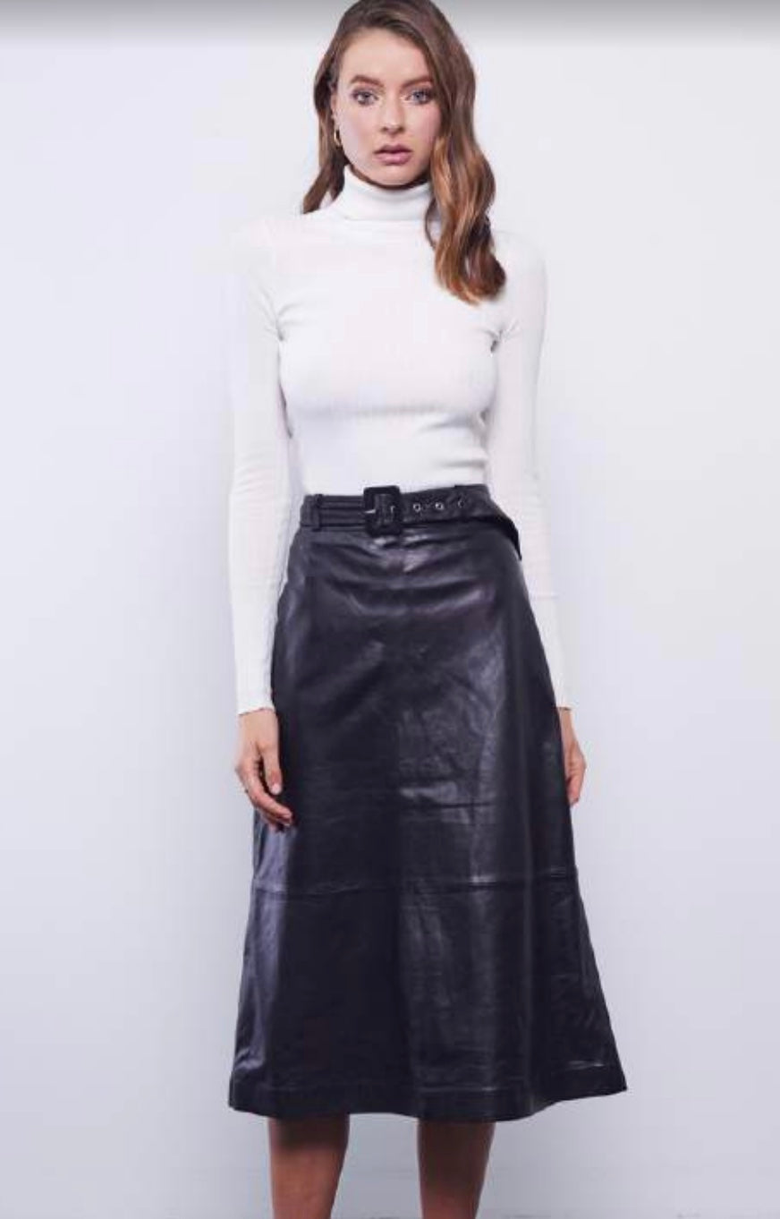 DEA Leather Business skirt - Black skirt Dea the Label   