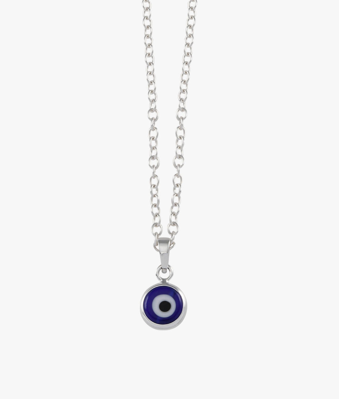 Cable Chain Necklace with Evil Eye