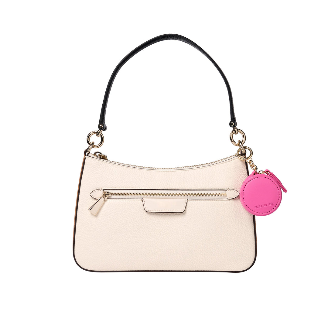 Eye Catcher charm with microfibre cleaning cloth - Hot Pink Fox and Leo