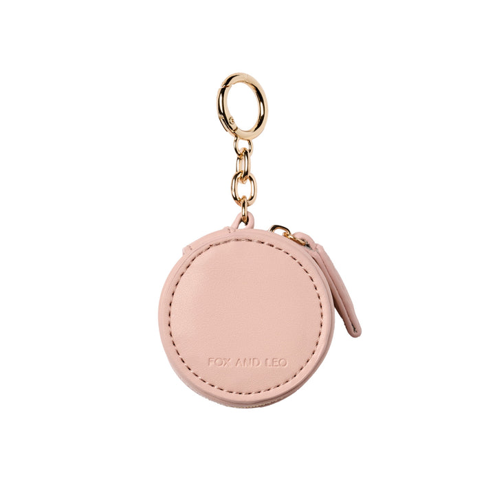Eye Catcher charm with microfibre cleaning cloth - Blush Fox and Leo