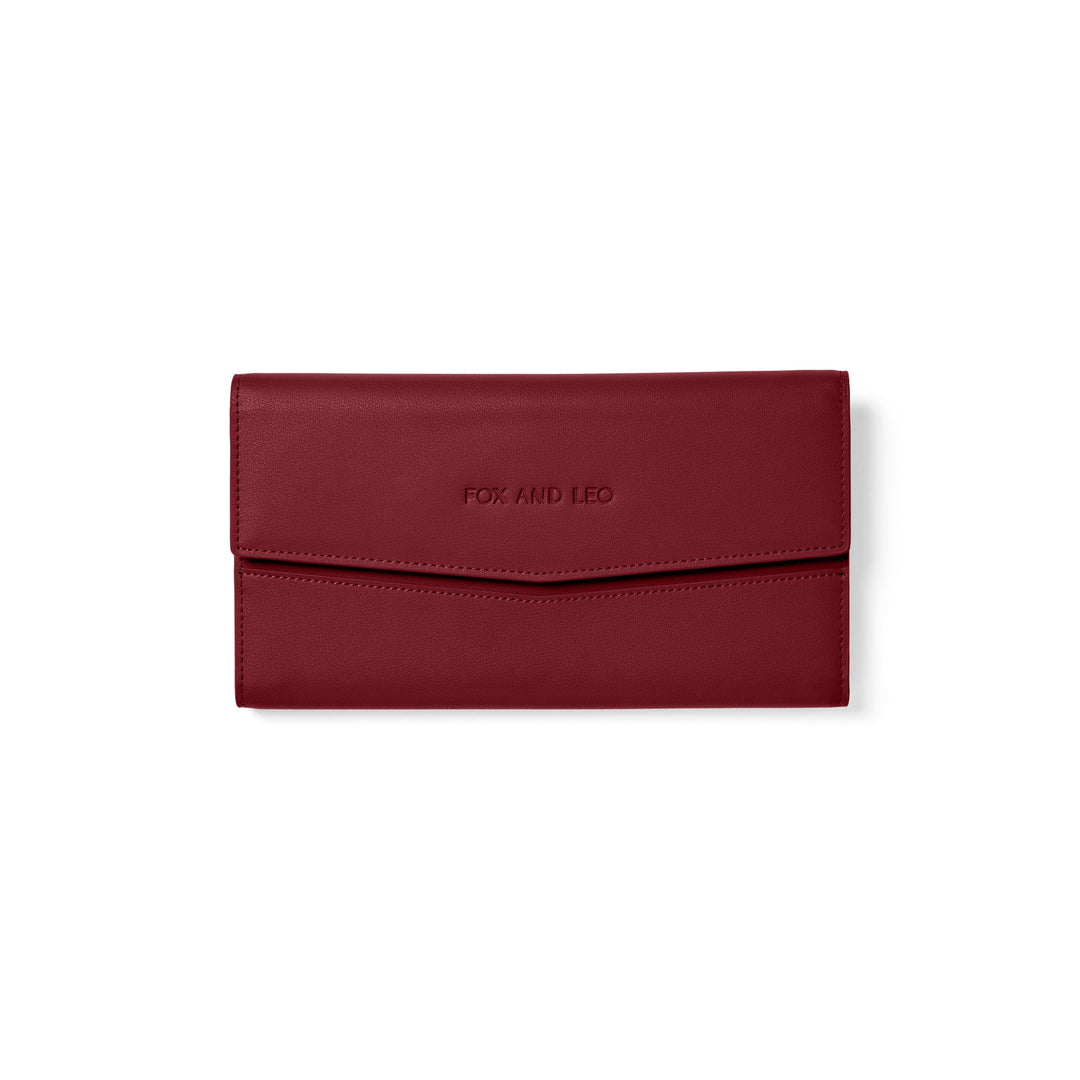 The Traveller 2.0 - Burgundy Wallet Fox and Leo