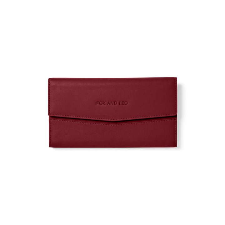 The Traveller 2.0 - Burgundy Wallet Fox and Leo