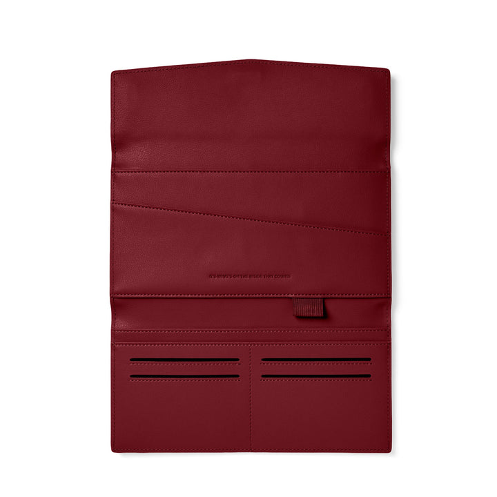 The Traveller 2.0 - Burgundy Wallet Fox and Leo