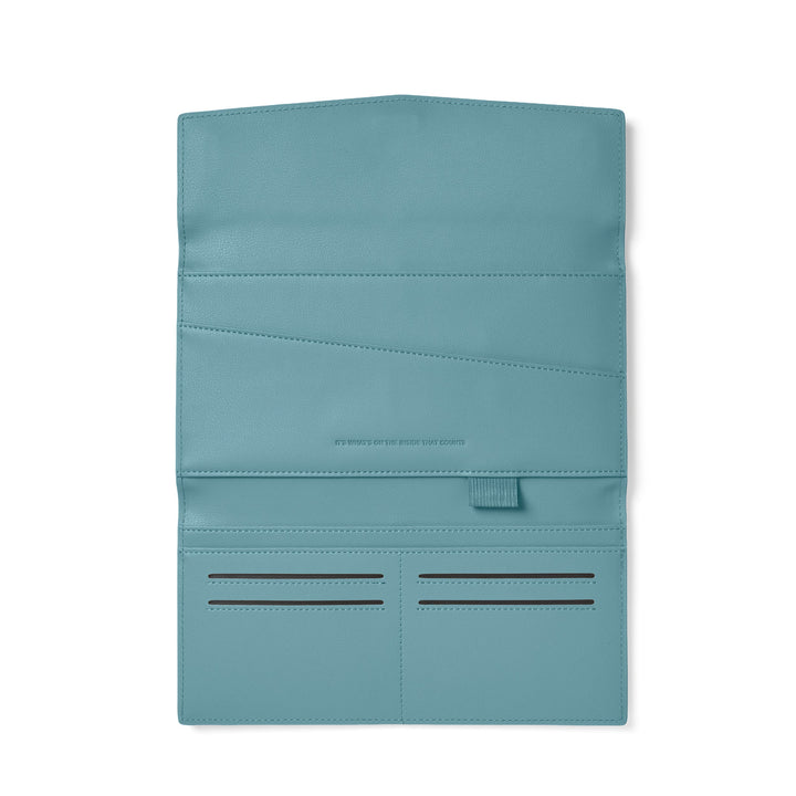 The Traveller 2.0 - Teal Wallet Fox and Leo