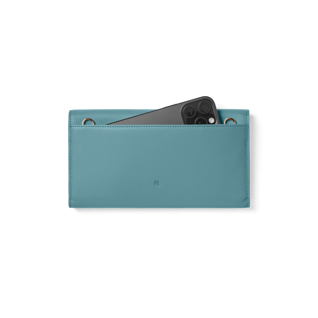 The Traveller 2.0 - Teal Wallet Fox and Leo