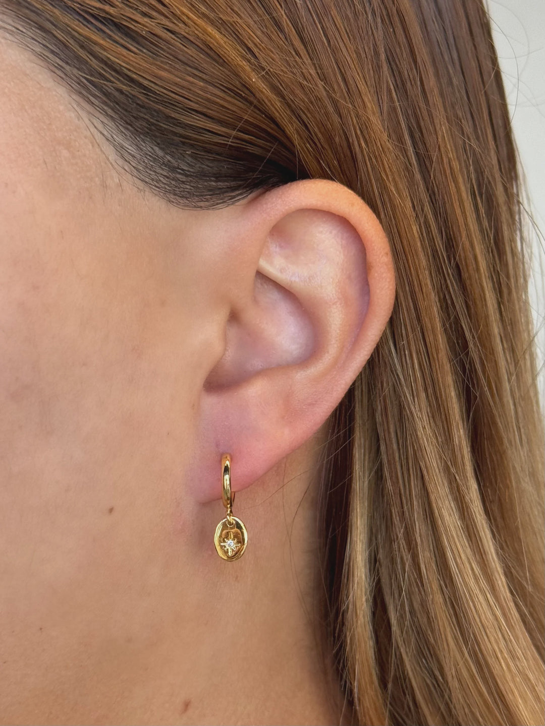 Nala earing gold earings Zafino Jewellery   