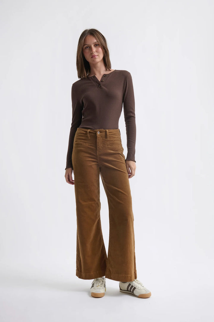 Freya Velvet Jean - Toffee