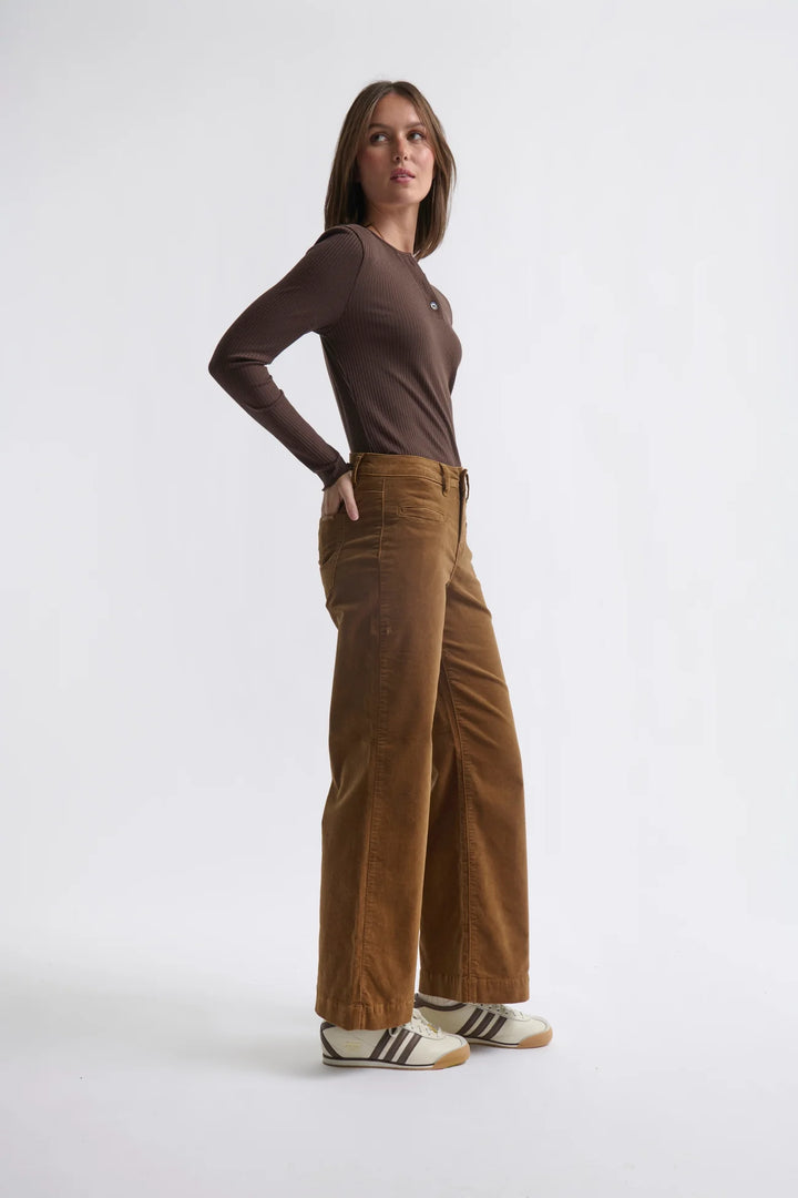 Freya Velvet Jean - Toffee