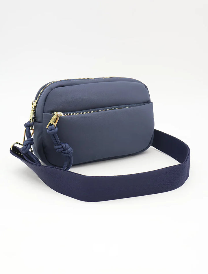 Cleo Cross Body Bag - Navy Handbags zjoosh   