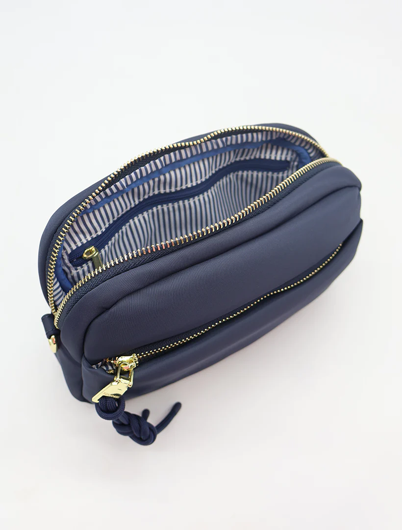 Cleo Cross Body Bag - Navy Handbags zjoosh   