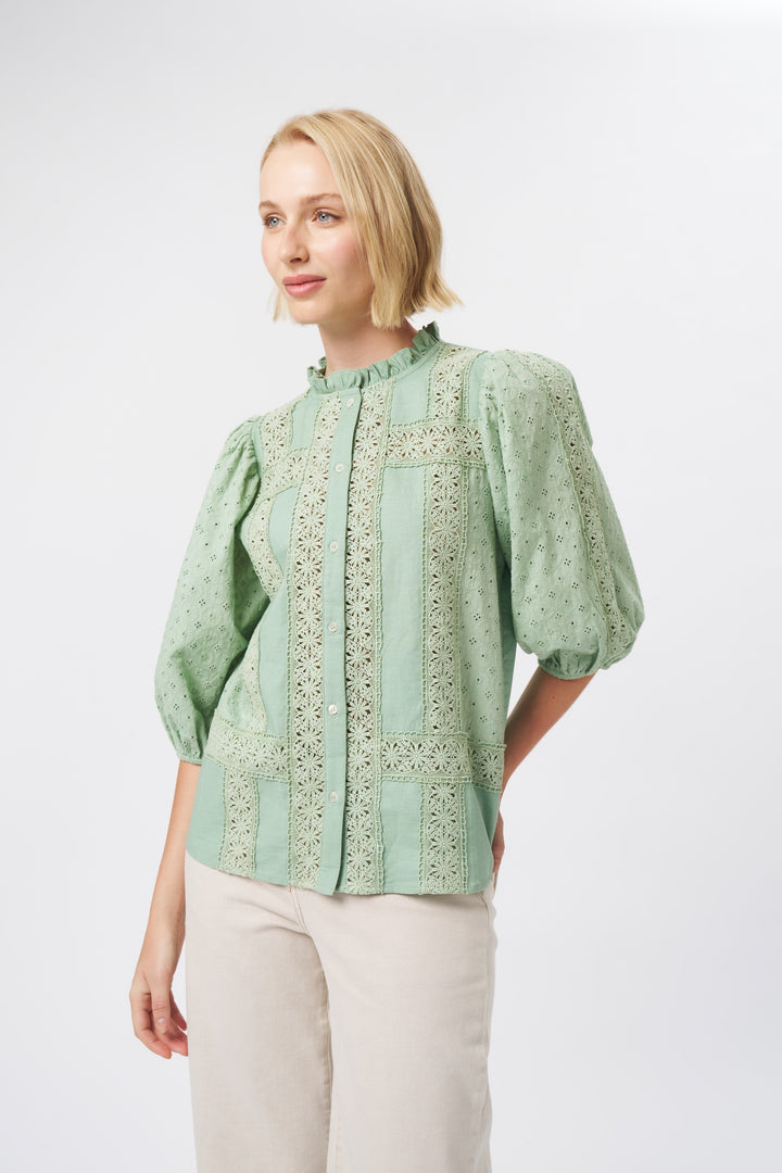 Isabella Shirt - Grape Green