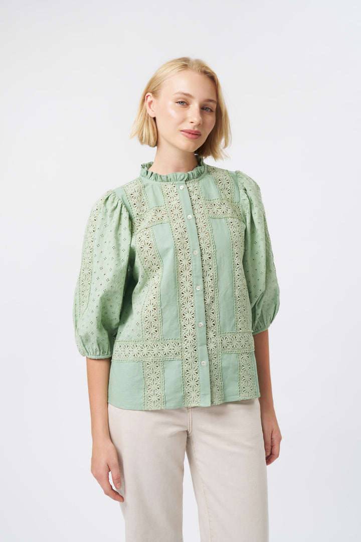 Isabella Shirt - Grape Green
