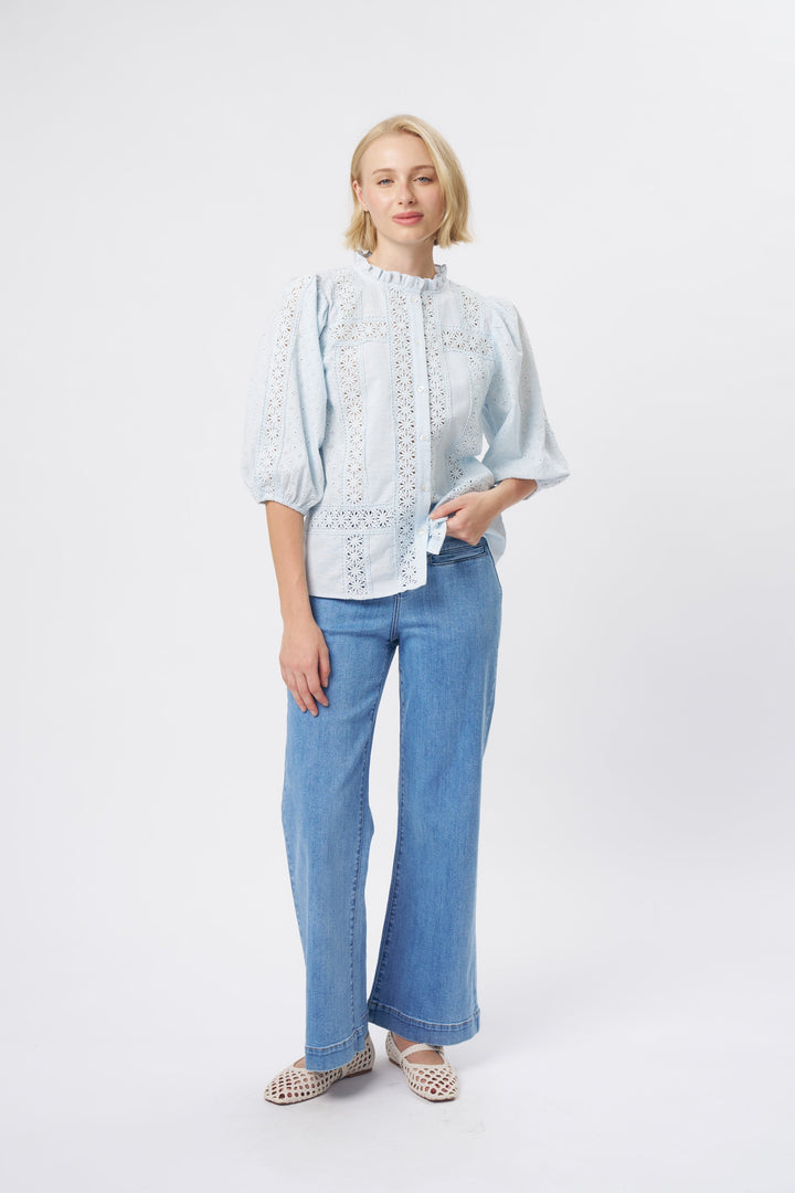 Isabella Shirt - Powder Blue