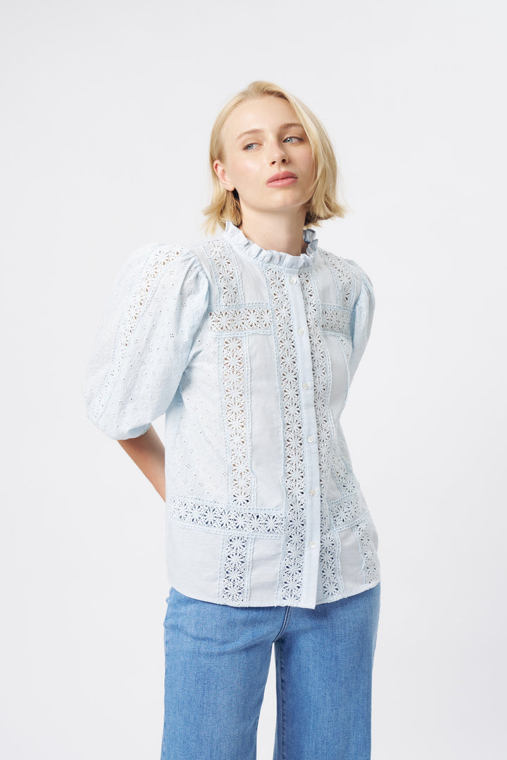 Isabella Shirt - Powder Blue