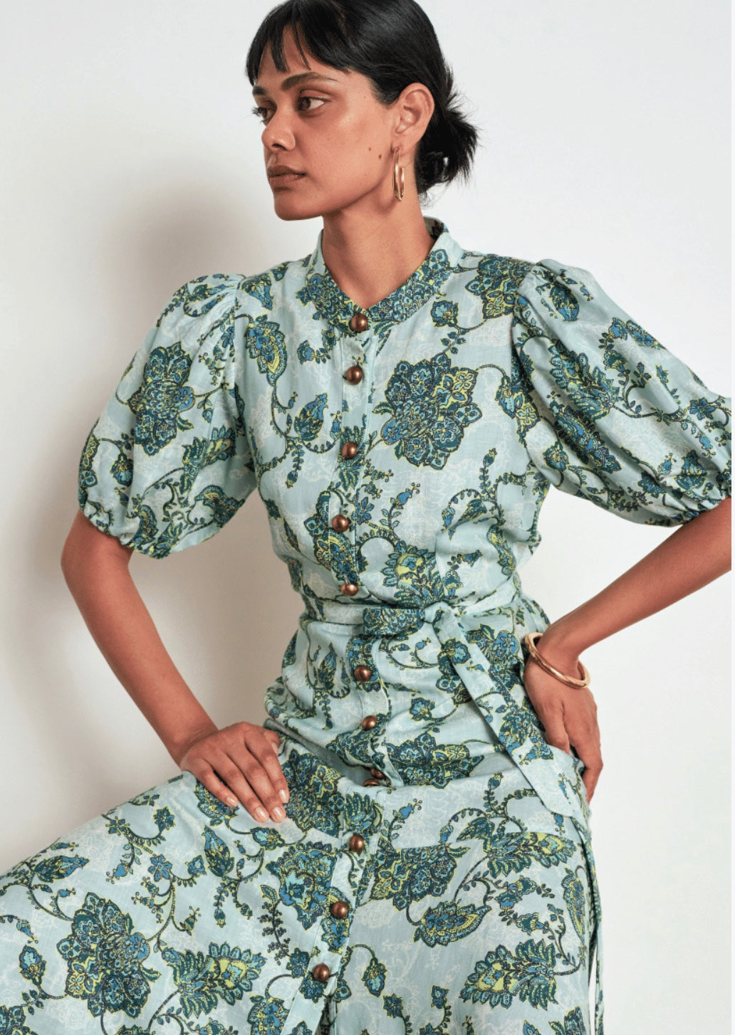 cascade dress - fern paisley Dress Zoe Kratzmann
