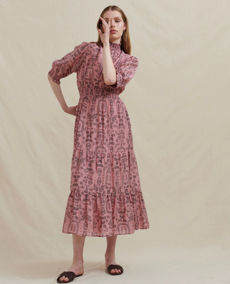 Bronte Midi Dress - Rose Dresses Analia   