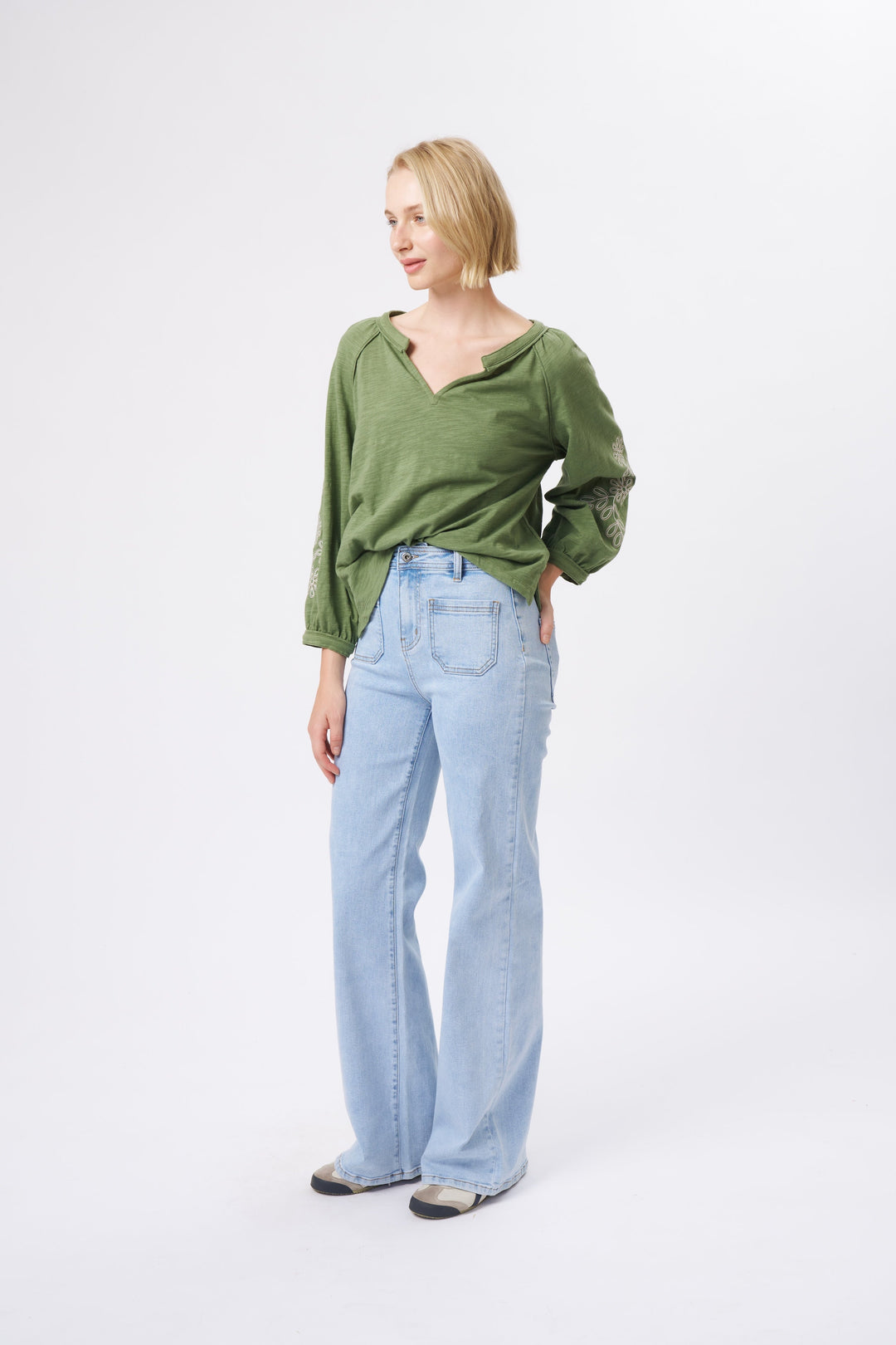 Kimberley Top - Moss Green